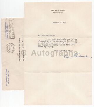 Eleanor Roosevelt - U.  S.  First Lady,  Fdr - Signed Letter (tls),  1941
