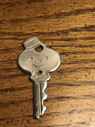 Vintage American Tourister Smiling Bellhop Figural Key