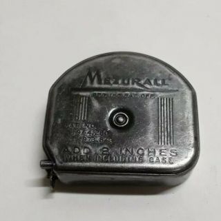 Vintage Lufkin Rule Co.  Mezurall Tape Measure No.  928 - 96 " Length