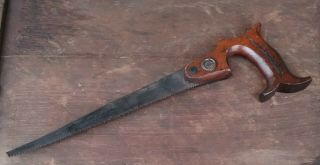 Antique Simonds Saw Mfg Co Keyhole Saw 1887 Patent Handsaw Ornate Handle