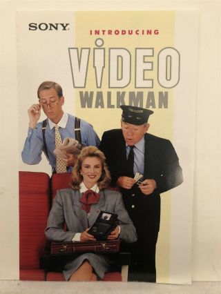 1989 Sony Video Walkman Sales Brochure