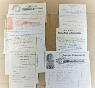 10 Old Documents From The Pittsburgh,  Pa.  Area