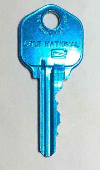 Vintage Cole National Aluminum Kw1 Key 113