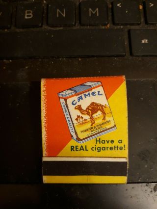 Early 1960s Camel Cigarettes Full Matchbook Nm Full Of Matches Unstruck