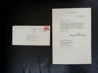 President Dwight Eisenhower 100 Hand Signed 1955 White House Letter
