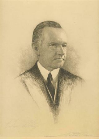 Calvin Coolidge - Printed Art Signed In Pencil Co - Signed By: Franklin P.  Mead