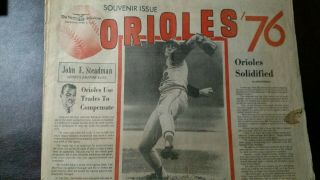 Baltimore Orioles 1976 News American Newspaper