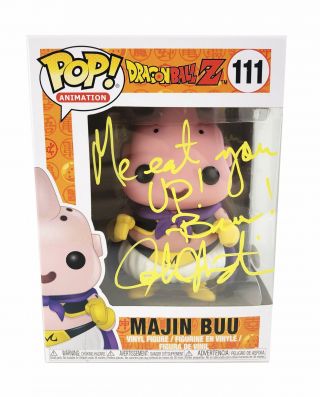 Josh Martin Autograph Signed Funko Pop Dragon Ball Z Majin Buu Jsa B1