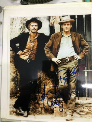 Robert Redford / Paul Newman Butch Cassidy And Sundance Signed With