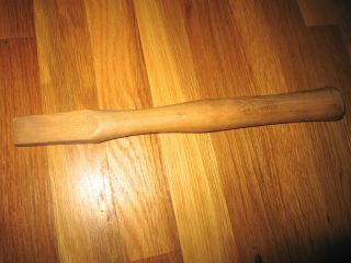 Vintage D & H Handles Solid Hickory Hammer Handle 14 " Good Cond.