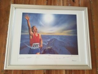 " Victory " Lithograph Psa/dna Autograph Signed Neil Armstrong Framed