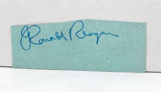 President Ronald Reagan Signed Autographed Cut Psa/dna P05669