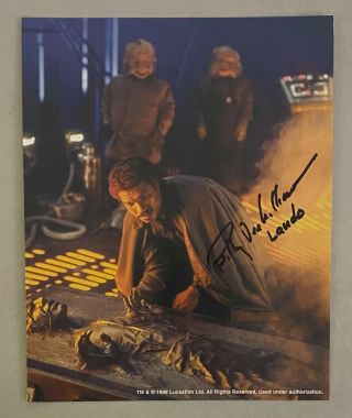 Billy Dee Williams Signed 8x10 Star Wars Photo Lando Calrissian Beckett Bas Loa