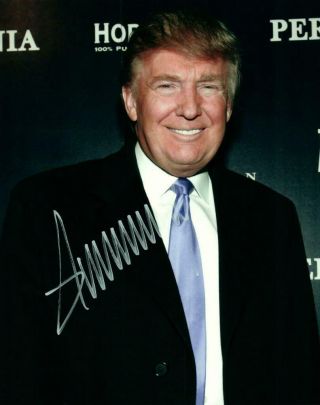 Donald Trump Signed 8x10 Photo Autographed Picture Pic And