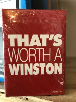 2 Decks.  Vintage Winston Cigarette Advertising Playing Cards.  1990s