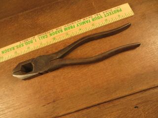 Vintage H.  BOKER & CO.  Linemen`s Side Cutting Pliers,  Made in U.  S.  A. 2