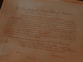 Benjamin Harrison - Document Signed as President - Appoints Consul to Ireland 2