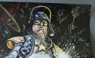 Red Letter Media RLM Autograph Signed Space Cop Poster Mike Stoklasa Rich Evans 2