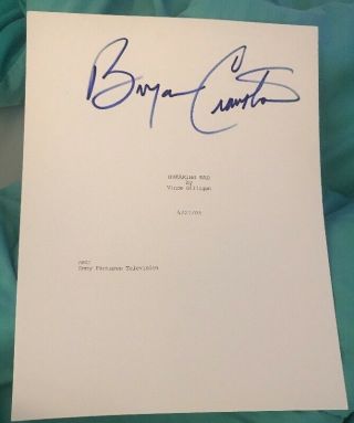 Bryan Cranston Signed Breaking Bad Tv Full Pilot Script W/coa,  Proof Rare Wow