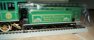 Hawthorne Village Thomas Kinkade ' s Christmas Express Train Set Locomotive,  Cars 3