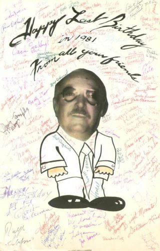 Frank Sinatra - Poster Unsigned Circa 1981 With Jilly Rizzo