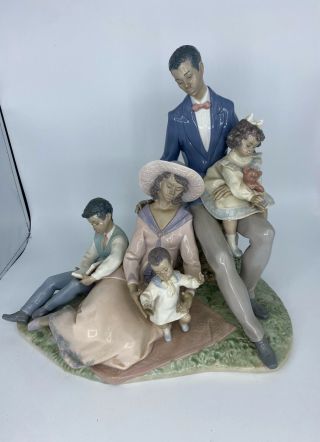 Lladro Figurine - A Family Of Love - 1806 W/ Box Rare & Black Legacy