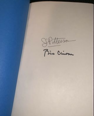 Bill Clinton Signed & James Patterson The President Is Missing 1st Ed Psa Dna