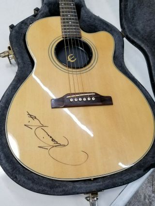 Travis Tritt Signed Autographed Epiphone Chet Atkins Guitar