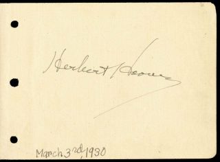 Herbert Hoover - Signature (s)