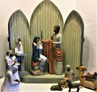 Willow Tree Christmas Story Large 24 " Nativity Set Mary Is Signed By Artist Rare