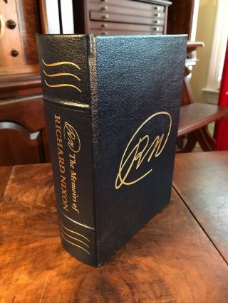 Easton Press Memoirs Of Richard Nixon President Signed Edition Leather Minty