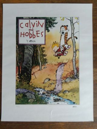 Calvin And Hobbes Signed By Bill Watterson.  22 