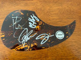 Little Big Town Hand Signed Autographed By All 4 Guitar Pickguard W/coa
