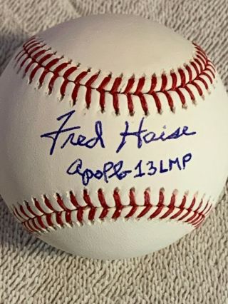 Fred Haise Apollo 13 Lmp Nasa Astronaut Signed Auto Oml Baseball Jsa