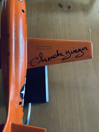 Chuck Yeager signed X - 1 Rocket Research Plane with autographed letter and photo 2