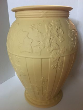 60 Off Gigantic Extremely Rare Wedgwood 12” Tall Cane Caneware Vase Huge