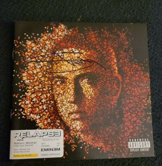 Eminem Signed Relapse Cd Slim Shady Rapper Legend W/coa,  Proof Rare Wow