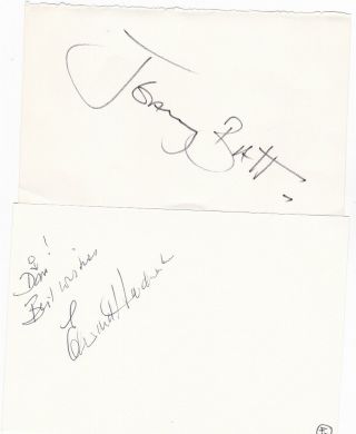 Sherlock Holmes Signed Autographs - Jeremy Brett & Edward Hardwicke