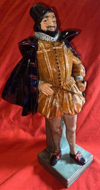 Royal Doulton Wartime Figurine Sir Walter Raleigh Hn 1751 Made In England