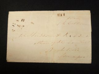 John C.  Calhoun Autograph On Frank Cover Postmarked Pendleton Sc