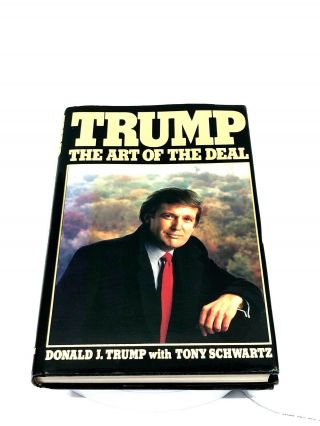 Donald Trump Signed Autographed Book The Art Of The Deal 1st Edition Bas Loa