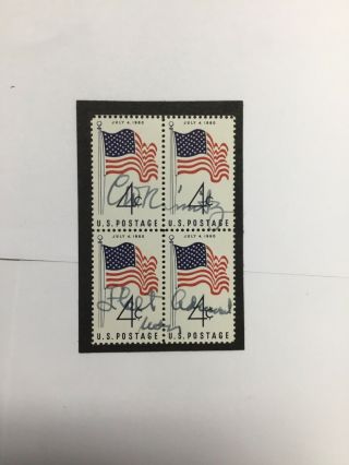 C.  W.  Nimitz Signed Fleet Admiral Usn 4 Cent Us Flag Scott 1153 July 4th 1960