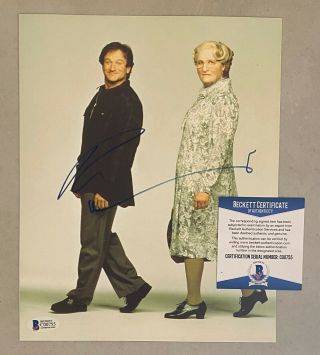 Robin Williams Signed 8x10 Mrs Doubtfire Photo Autographed Beckett Bas
