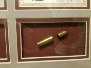 Bullet and Spent Cartridge from Gun By Jack Ruby to Shoot Lee Harvey Oswald 3