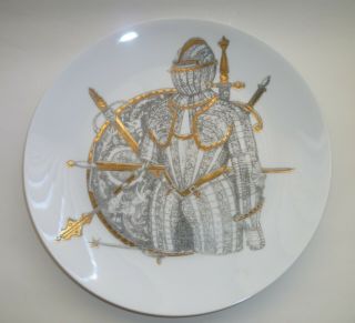 Piero Fornasetti Armature Dinner Plate Number 5