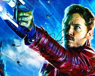 Chris Pratt Signed 10x8 Photo Guardians Of The Galaxy Aftal (5638)