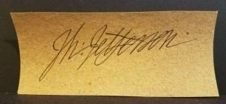 Thomas Jefferson Autograph Signed Cut Signature