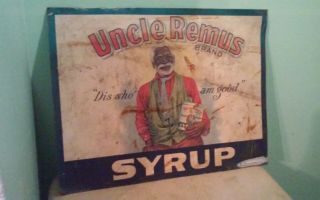 Vintage Uncle Remus Brand Syrup Metal Sign