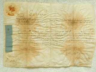 King George I And Prime Minister Newcastle Document Signed Document 1725