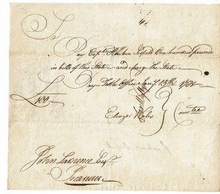 1781 Revolutionary War Pay Document Signed By Scofield,  Wales,  Wyllys & Lawrence